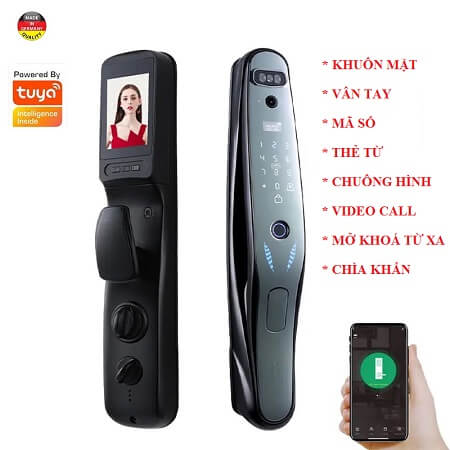 Khóa vân tay Komann M10F Face ID, App